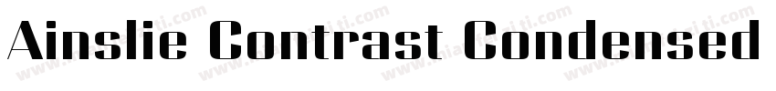 Ainslie Contrast Condensed Regular字体转换
